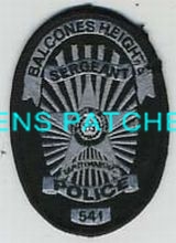 TEXAS,BALCONES HEIGHTS POLICE BADGE SERGEANT 1